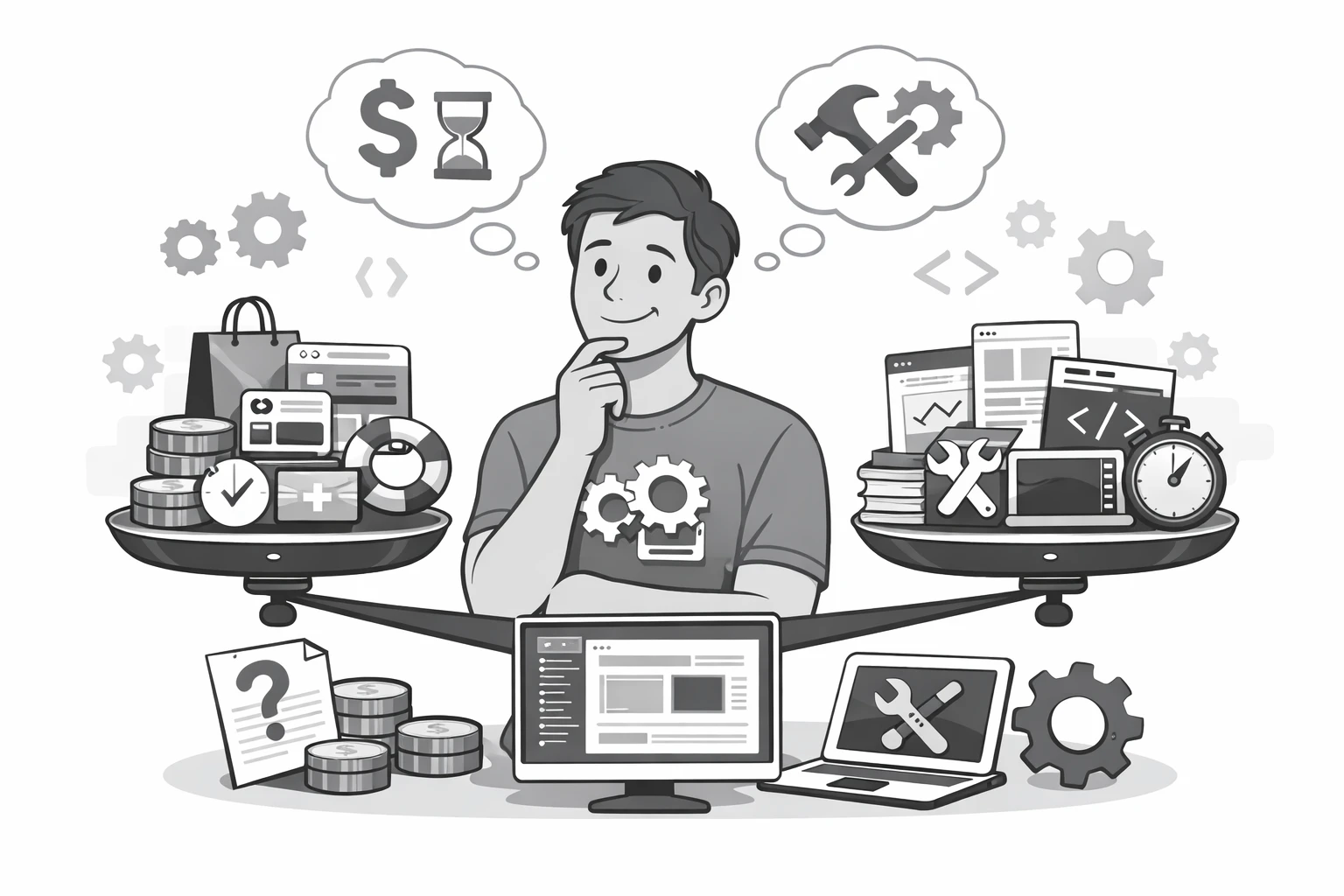 A developer working on a design system.