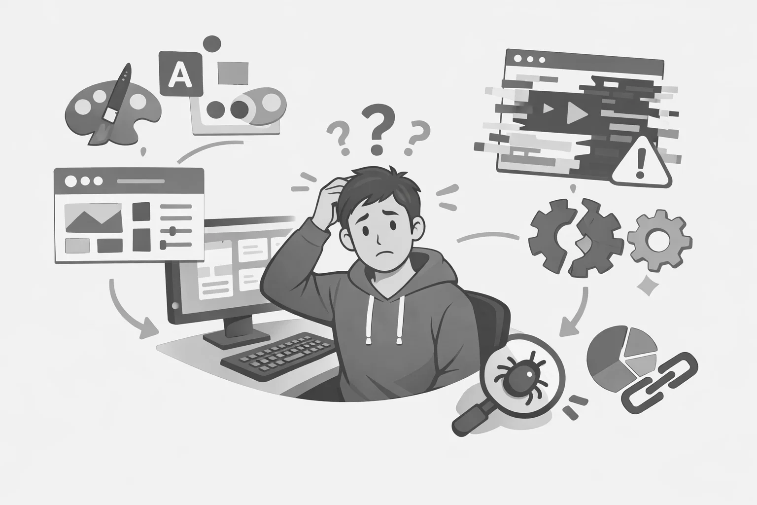 A developer working on a design system.